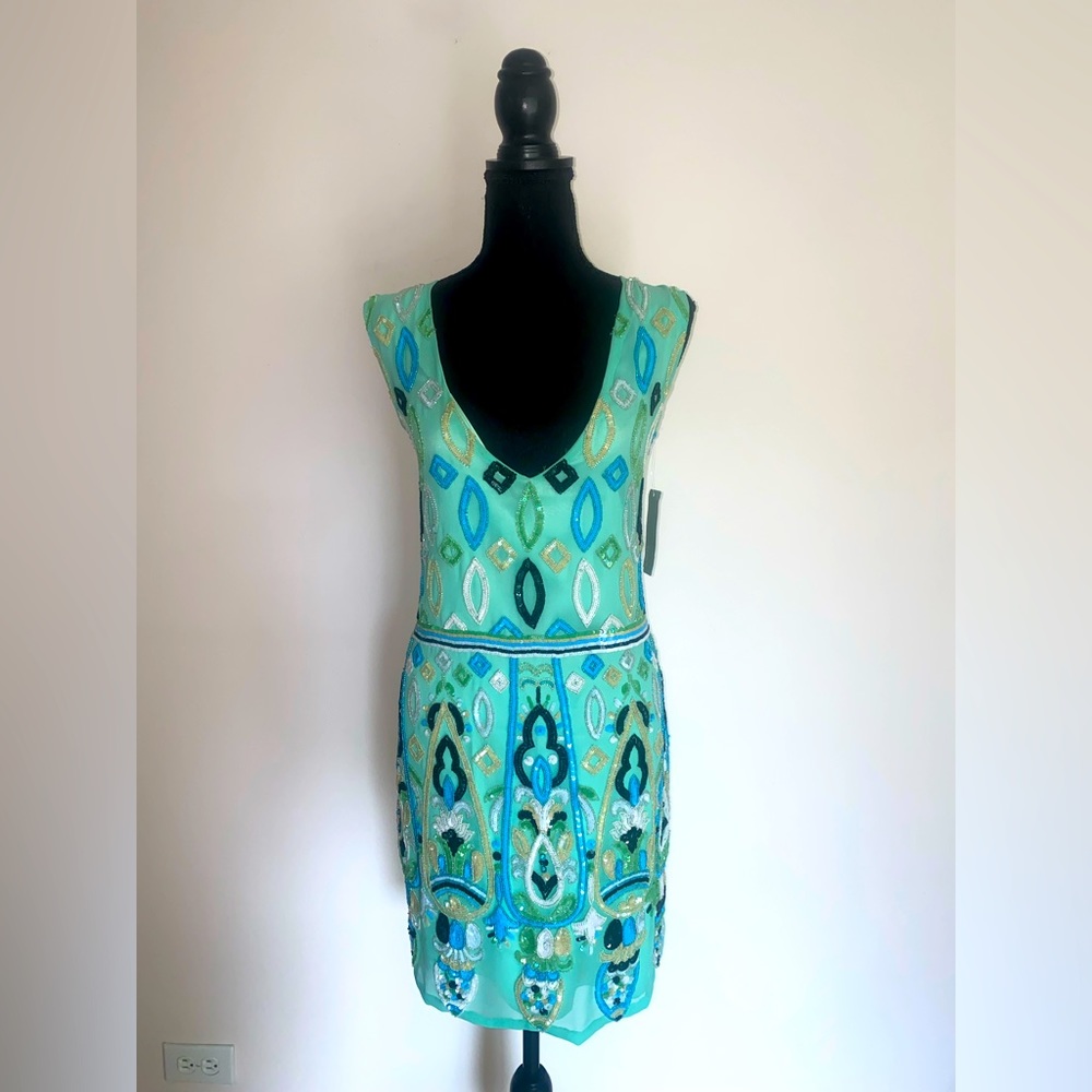 G-lish Teal Sequence Dress
